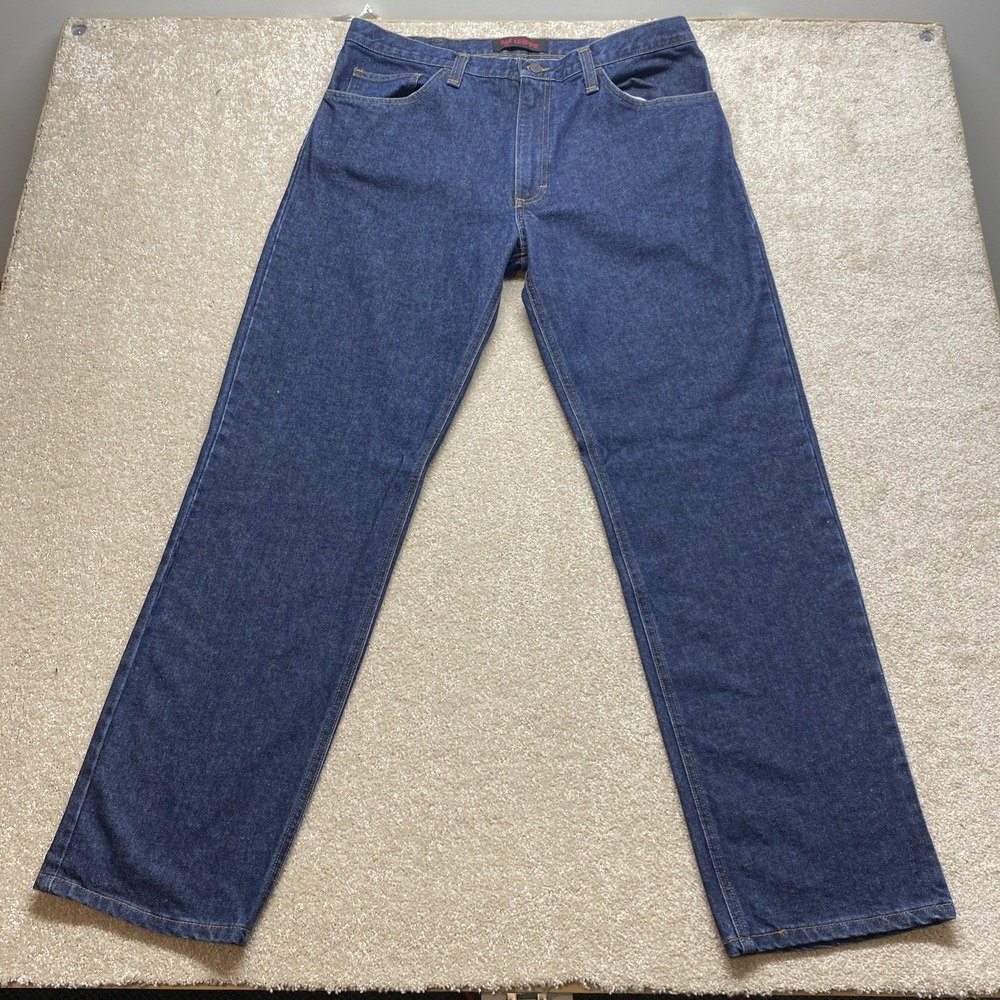 DRIFIRE Jeans Mens 38x34 Blue Flame Resistant FR Straight Leg CAT2 USA Made